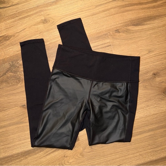 Athleta Delancey Faux Leather Tight - Picture 2 of 4